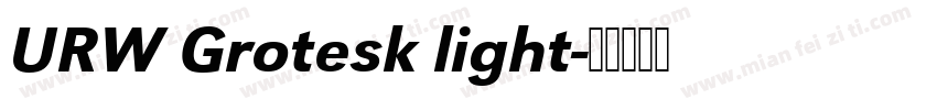 URW Grotesk light字体转换